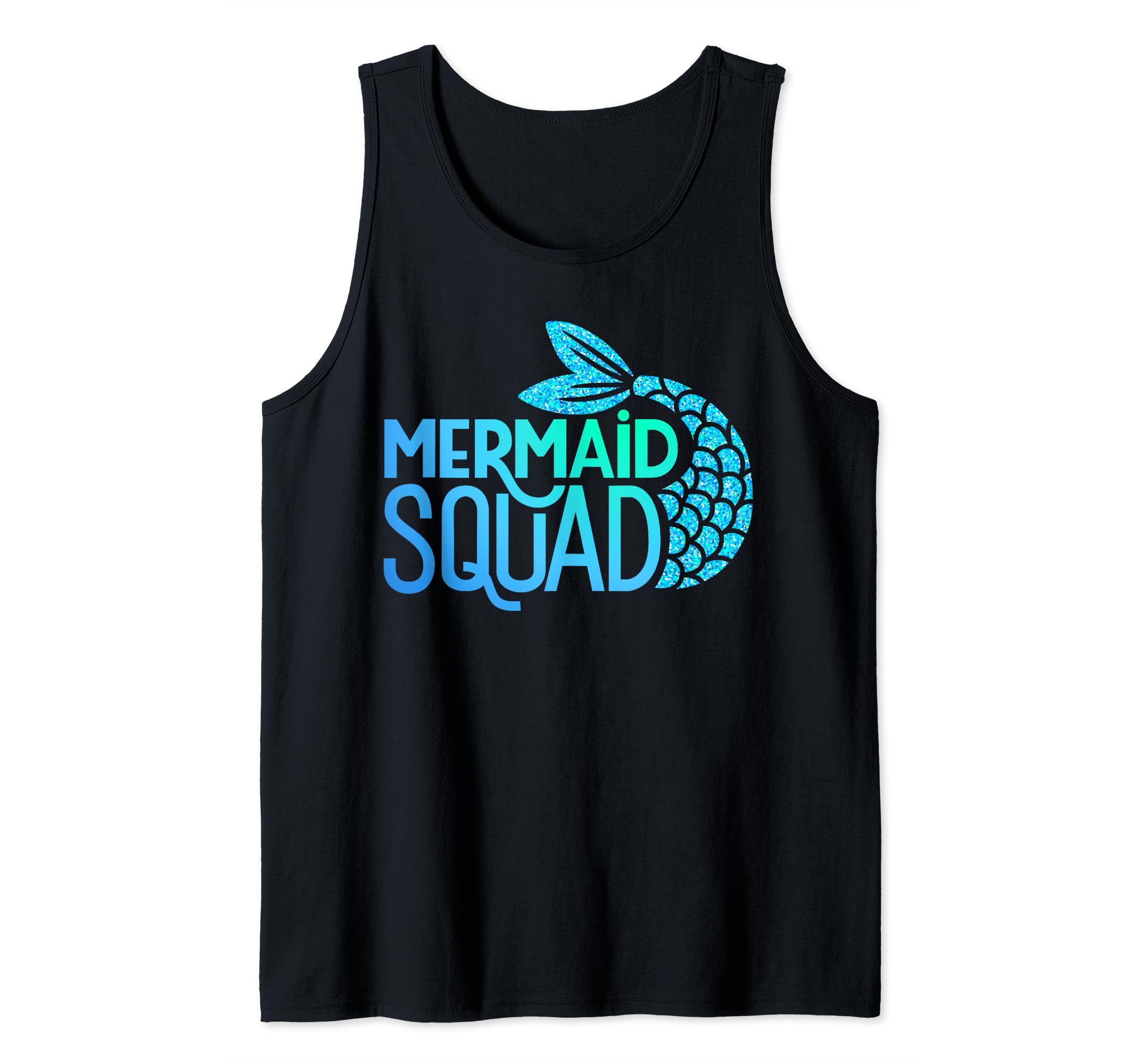 Photo 1 of XXL-Mermaid Squad Tank Top -WHITEM TANK TOP