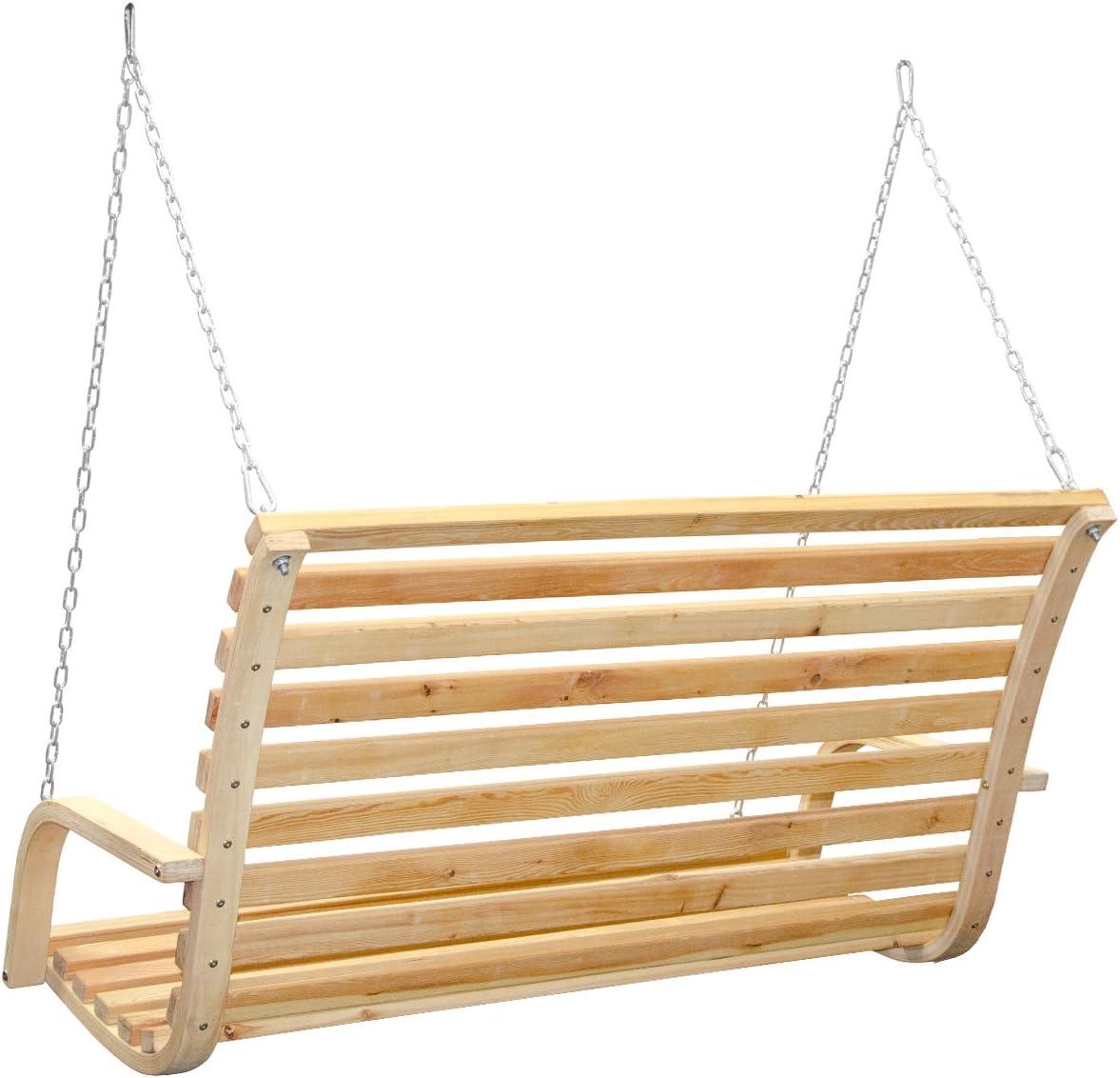 Amanka Balancelle De Jardin En Bois Pour 3 Personnes Avec Accoudoirs Beige Amazon Fr Cuisine Maison
