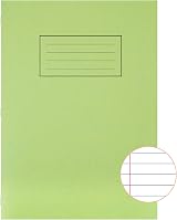 Silvine A4 Exercise Book 80 Pages Ruled with Margin Green Pack of 10 view 4