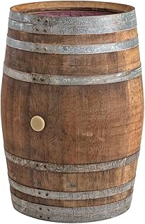 Temesso Regentonne, Regenfass Holzfass, Weinfass, Tonne Barrique Eiche 225 Liter Wasserfass - original Fass