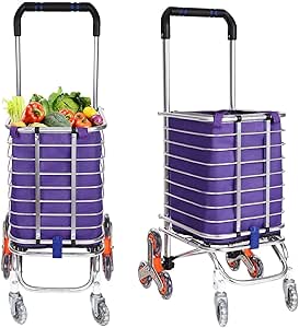 JYKOO Carro De Compras Plegable, Portátil Aleación Aluminio Ligero