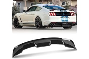 BEOC FIT for 2015-2024 Ford Mustang Gloss Black GT500 Style Rear Spoiler Trunk Spoiler Wing