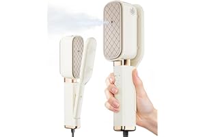 Orsithc Travel Steamer for Clothes, 15S Heat Up1000W Portable Steamer，Steam & Iron & Press 3 in 1,Deep Wrinkle Removal, Heat-protective Gloves & Storage Bag,180° Flip Handle Design for Travel & Home