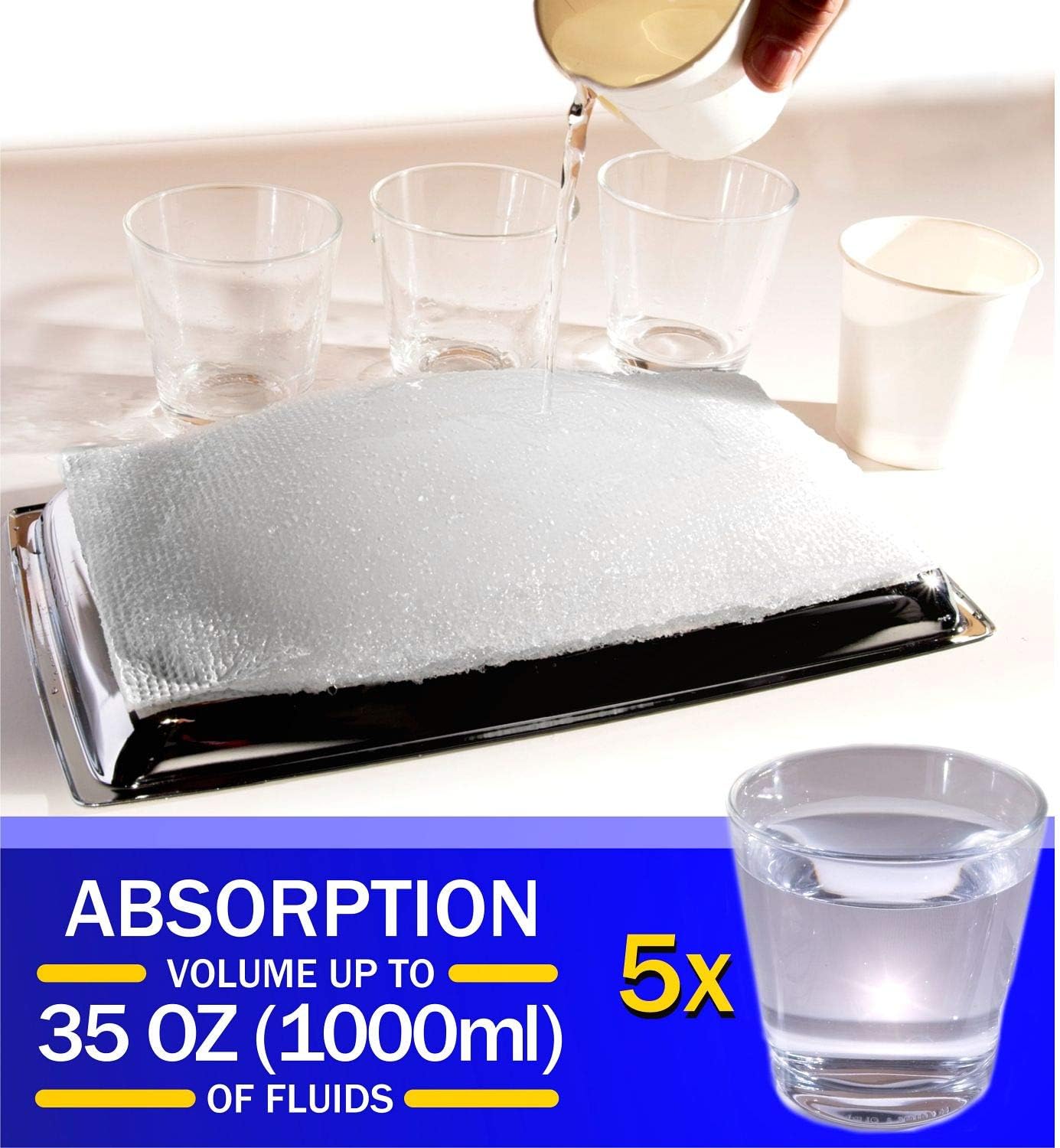 Wirta Home Super Absorbent Pads for Bedside Commode Liners, 50 Count - Without Odors You Sleep Well - Bedside Commode Liners Disposable is Easy to Cleanup When Liquids are Under Control: Health & Personal Care