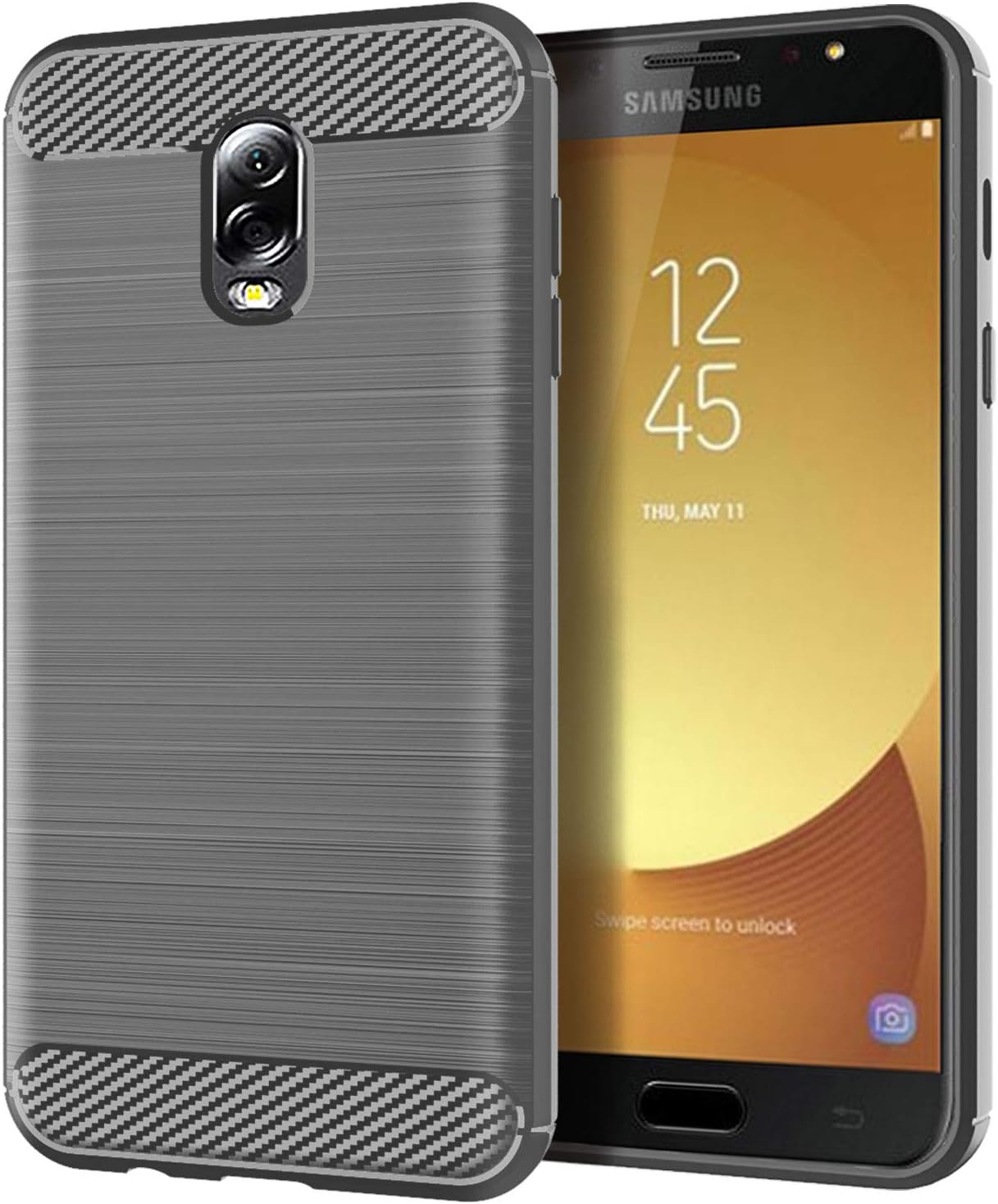 Samsung Galaxy C8 case,Soft Feeling Full Protective Anti-Scratch&Fingerprint + Scratch Resistant Fit Mobile Phone Case Cover for Samsung Galaxy C8