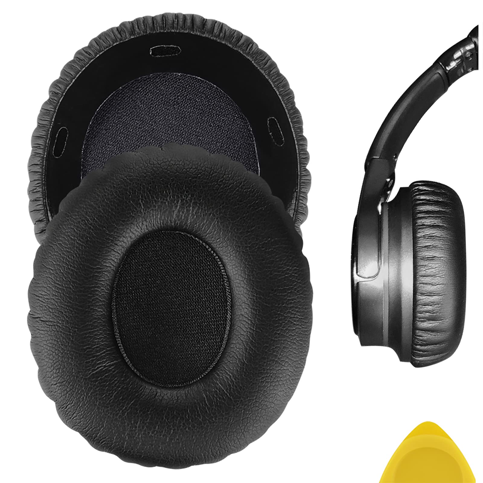 Geekria Replacement Ear Pads for SONY MDR-10RC Headphones Ear Cushions, Repair Parts (Black)