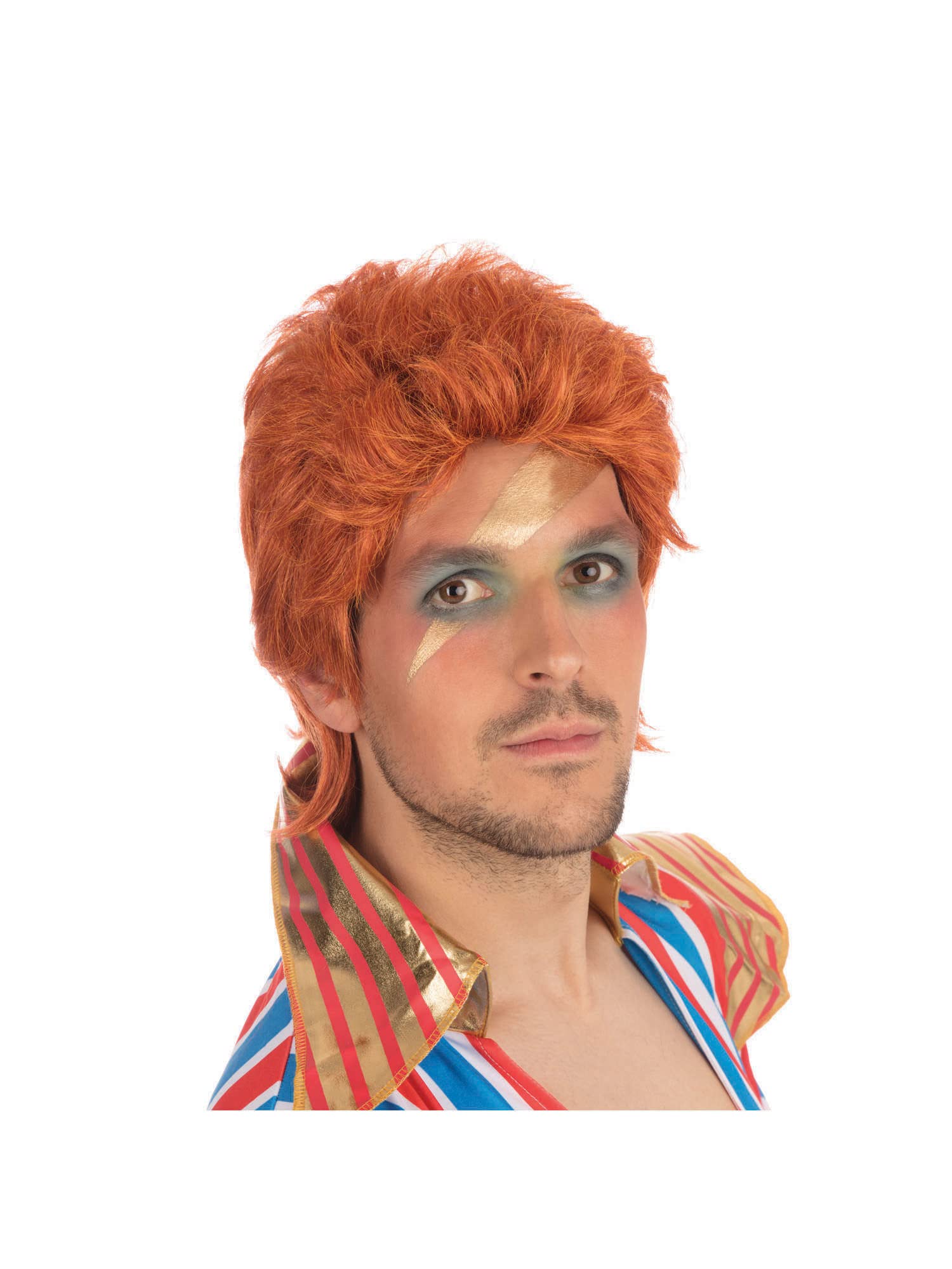 Forum Novelties 70s Rock Legend Orange Men's Wig (Pack of 1) - Realistic Design, Perfect for Costume Parties, Music Festivals, & Themed Events Halloween
