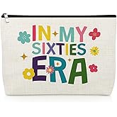 60th Birthday Gifts for Women 1965 Makeup Bag Happy 60 Year Old Birthday Gifts for Grandma Mom Sister Friend Wife Coworker Sixty Cosmetic Bag Presents for Women Turning 60 Travel Cosmetic Pouch