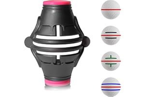 OlibaDu 1 Pack 360° Triple Line Golf Ball Marker，Golf Ball Line Marker Tool，Golf Ball Marker Stencil，Alignment Ball Marker，Golf Accessories