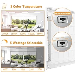 OKQ 24 Pack 2x2 LED Flat Panel Light Drop Ceiling
