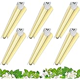 Barrina 3FT T8 Grow Light, 180W(6 x 30W), 1000W Equivalent, Full Spectrum, Plant Light, Growing Lamp Fixture, LED Grow Light Strips, for Indoor Plant, Greenhouse, Linkable Design, Yellow, 6-Pack