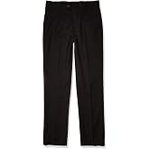 Isaac Mizrahi Boys' Slim Fit Birdseye Texture Dress Pants