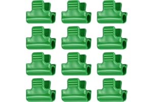 YARDWE 12pcs Greenhouse Clips Row Cover Netting Tunnel Hoop Clips Shed Film Shading Net Rod Clip for Greenhouses Frame Shelters (12PCS)