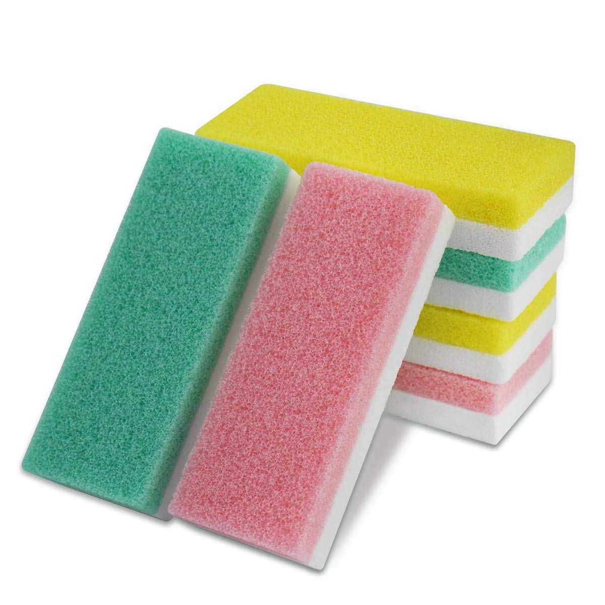 Foot Pumice Stone for Feet, 2 in 1 Double Sided Hard Skin Callus Remover Scrubber Pedicure Exfoliator Tool for Dead Skin Pack of 6: Beauty