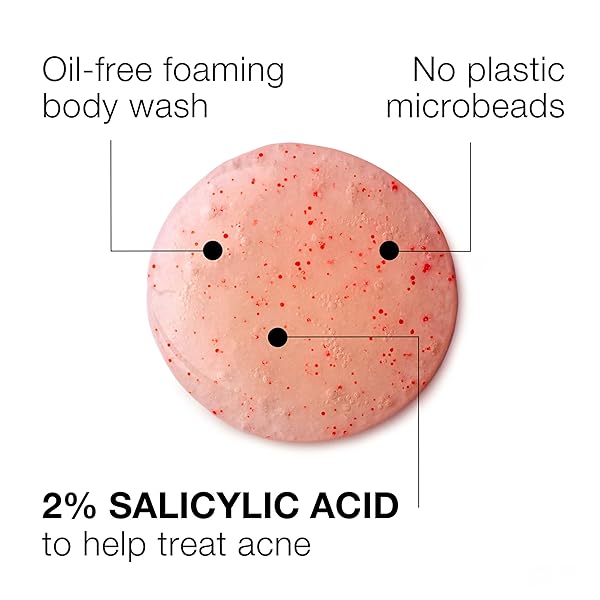 NEUTROGENA BODY CLEAR ACNE BODY WASH PINK GRAPEFRUIT – SALICYLIC ACID FORMULA FOR BREAKOUT TREATMENT, EXFOLIATING CLEANSER FOR CLEAR SKIN, 8.5 FL. OZ. BOTTLE, 3-PACK