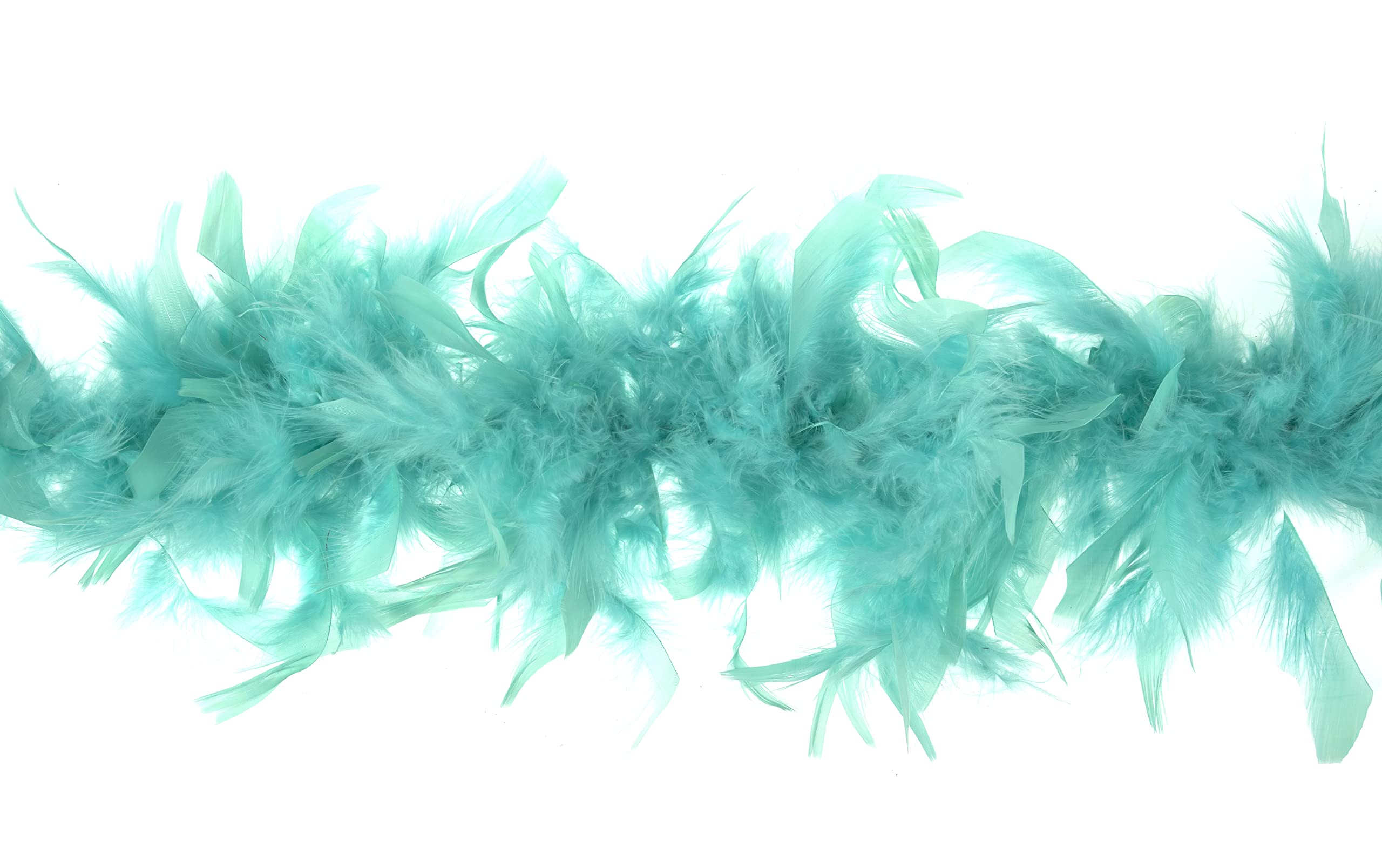 Trimits Marabou Feather Boa, 1.8m x 12cm, Fancy Dress for Parties, Festivals, Pride, Hen Do, Stag Do, Halloween, Christmas, Turquoise