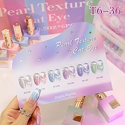 Double Rhythm Cat Eye Gel Nail Polish Set of 6 Same