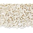 White 1×2 Tile ×700 Parts and Pieces Flat MOC Bricks, Bulk Building Blocks for Smooth Surface Wall Floor, Toy Accessories Compatible with Major Brands