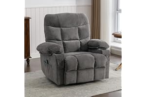 BOSMILLER Power Lift Recliner Chair for Elderly with Heat and Vibration Massage Recliner Chair with USB Charge Port for Living Room- Infinite Position, Side Pocket