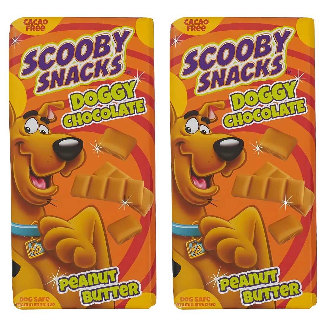 2x Scooby Doo Doggy Peanut Butter Chocolate - Easter Dog Treat - Dog Safe and Friendly Vitamins