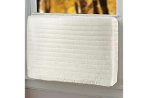QUALWARD Indoor Air Conditioner Cover Window AC Unit Covers for Inside (28"W x 20"H x 3.5"D)