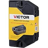 Victor Refillable Rodent Bait Station - XL Rodenticide Bait Station - Also Holds Rat Traps - Indoor and Outdoor Use - M901RB - Poison and Kill Rats