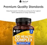 New Leaf Eye Health Complex Lutein Zeaxanthin ZincUK Made 120Caps view 5