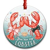 CHOANG Funny Couple Ornament - You are My Lobster Christmas Decoration for Couples, Romantic for Newlyweds, Husband, Wife, Boyfriend, Girlfriend - Cute TV Show Inspired Keepsake