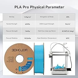 3DHoJor PLA Pro (PLA+) Filament 1.75mm, 3D Printer