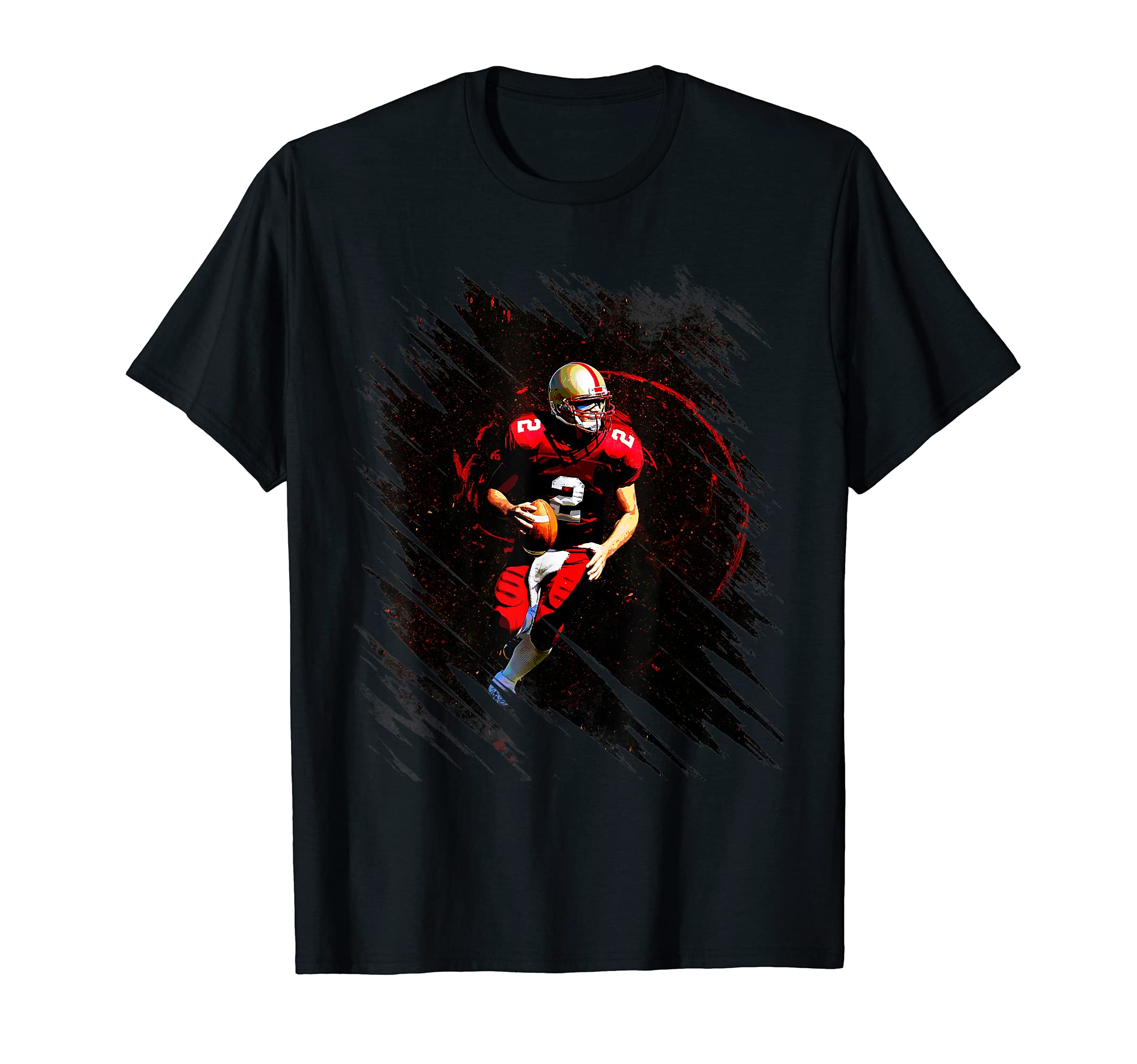 Patriotic American Football Quaterback T-Shirt