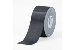 SIKEDEPRO Black Gaffers Tape, Bulk Gaff Tape 2" X 30 Yards, Heavy Duty Gaffer Tape, Floor Tape for Electrical Cords Cable Tape, Non-Reflective Matte Finish Gaff Tape for Photography