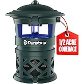 DynaTrap DT1130-GRSR 1/2 Acre Mosquito & Flying Insect Outdoor Trap and Killer – Kills Mosquitoes, Flies, Wasps, Gnats, & Other Flying Insects - Bug Zapper Alternative – Green