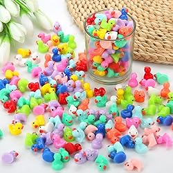 GWAHSA 240pcs Mini Ducks, Tiny Resin Duck Figurines