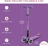 Micro Maxi Micro Deluxe Foldable Kids Scooter Purple 5-12yrs Big Wheels view 6