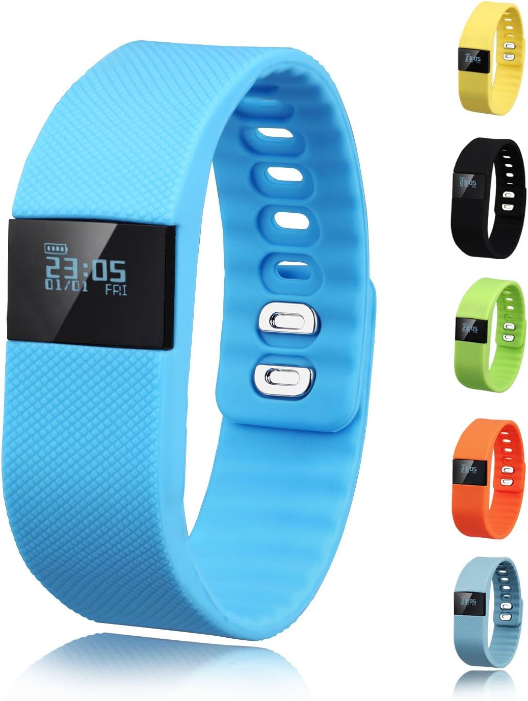 Activity Tracker,Gajozon Fitness Tracker Smart Watch Smart Band Wireless Bluetooth Sleep Monitor Wristband Running Pedometer Exercise for Android 4.3 IOS 7.0 (Blue)