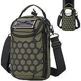 WOISIASO Small Magnetic Gym Bag, Mini Water Bottle Holder for Men and Women,Versatile Crossbody Bag for Gym,Travel,Work