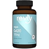 Amazon Brand - Revly Vegan CoQ10 100 mg - Normal Energy Production, Supports Cardiovascular Health - 2 Month Supply (60 Capsu
