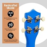 3rd Avenue Soprano Ukulele 21 Inch Beginner Pack Blue with Bag Stand Strap view 4