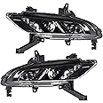 Left Driver and Right Passenger Sides Pair Fog Lights Replacement for Nissan Maxima 2016-2019 Fog Lights Driving Lamps 261504RA0B 261554RA0B