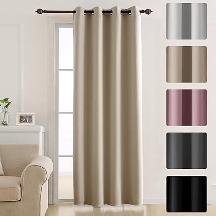 Deconovo Thermal Insulated Blackout Curtain Nursery Curtains