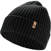 Fjallraven Ovik 365 Men's Cuffed Beanie - Mid-Height | Traceable Merino Wool/Organic Cotton, Rib Knit