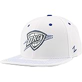 ZHATS NBA Unisex-Adult NBA Officially Licensed Adjustable Snapback Hat Flat Bill Z11 Pop White
