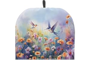 ZOUTAIRONG Hummingbird Teapot Cozy for Teapot Designed for Women Extra Thick Wadding Tea Pot Cover Teapot Insulation Cover Dust Proof for Women Gift Pink Tea Cup Warmer Cover