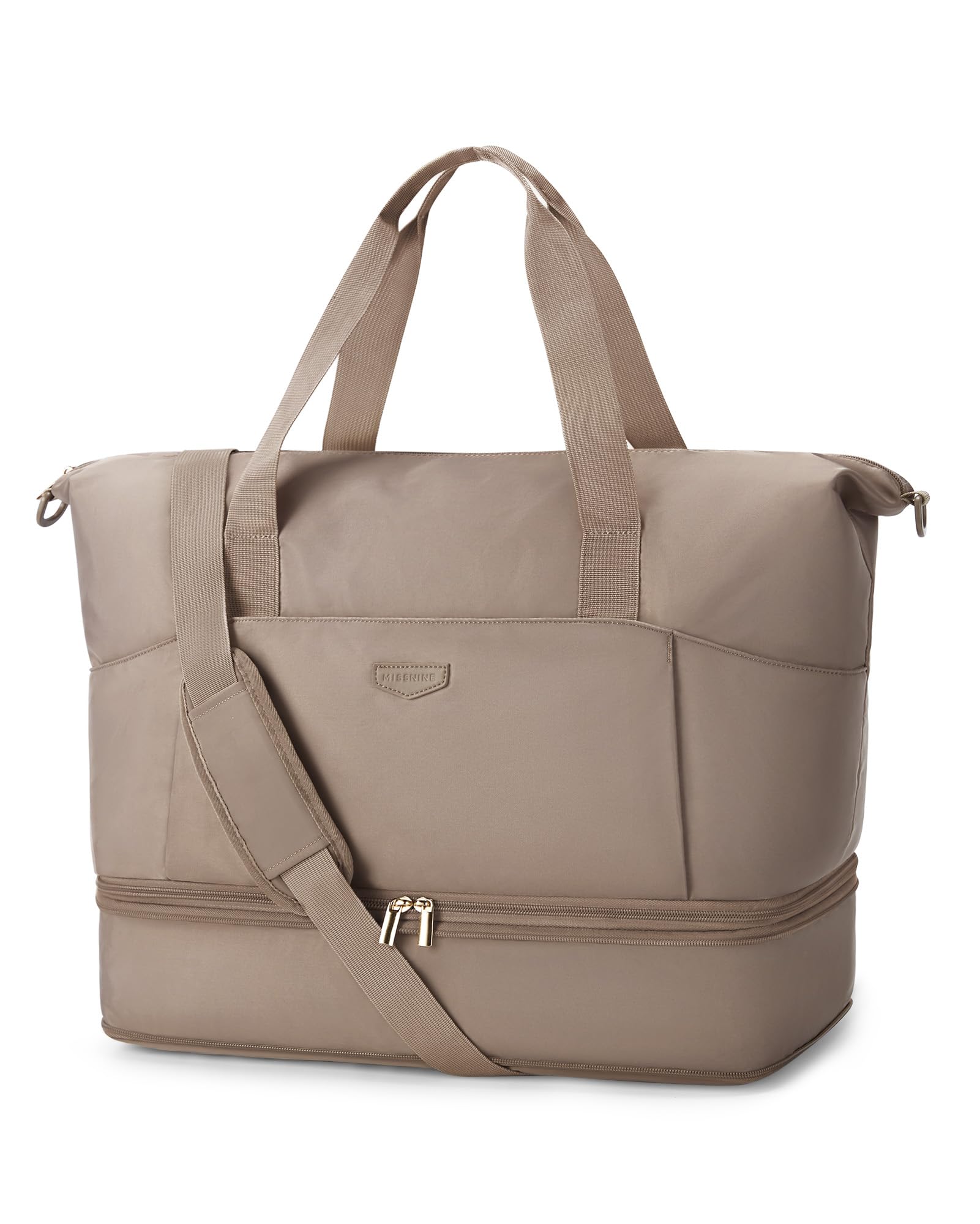 Photo 1 of (USED/FAIR) (BAGGED) Missnine Weekender Bag for Women, Foldie Travel Bag Expandable with Shoes Compartment Travel Duffel 50L Carry on Overnight Gym