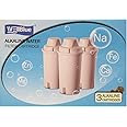 WellBlue 3 Pack Drop In Brita Style Alkaline Water Filter Replacement 7 Stage Mineral Water Filter.Works With Wellblue, Brita Style Pitchers & Dispensers (3 Pack)