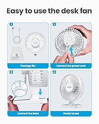 Gaiatop USB Desk Fan, Small But Powerful, Personal