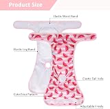 Heyu-Lotus Reusable Dog Nappies 3 Pack Female Washable Period Pants S/M 30-48cm view 3