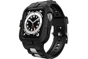 GELISHI Bands Compatible for Apple Watch Band 41mm 40mm 38mm, Men Sport Rugged Band with Protective Case for Watch Series 9 8 7/Series 6 SE 5 4 3