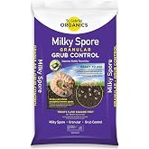 St. Gabriel Organics Milky Spore Granular Grub Control, 15lb | Natural, Organic, Long-Lasting, Japanese Beetle Grub Repellent for Lawns, Gardens, Trees &amp; Shrubs, Covers 5,250 sq ft