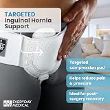 EVERYDAY MEDICAL Hernia Belt Men Inguinal Support Adjustable Small/Medium view 2